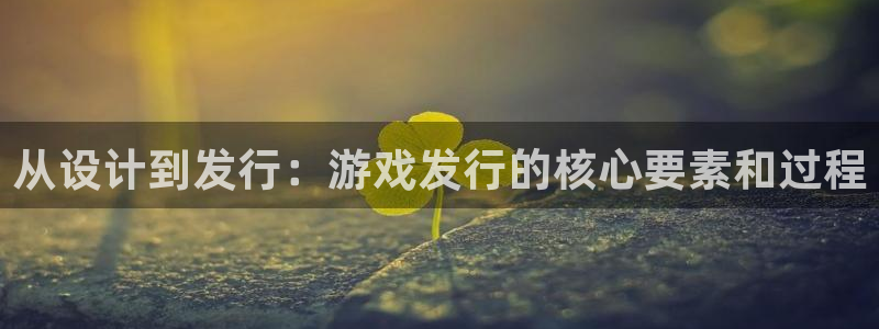 im电竞官网代理注册：从设计到发行：游戏发行的核心要素和过程